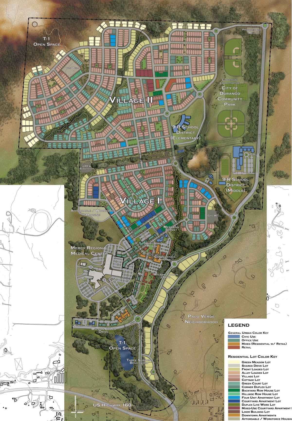 Three Springs Durango Neighborhood Map & Masterplan Three Springs Durango