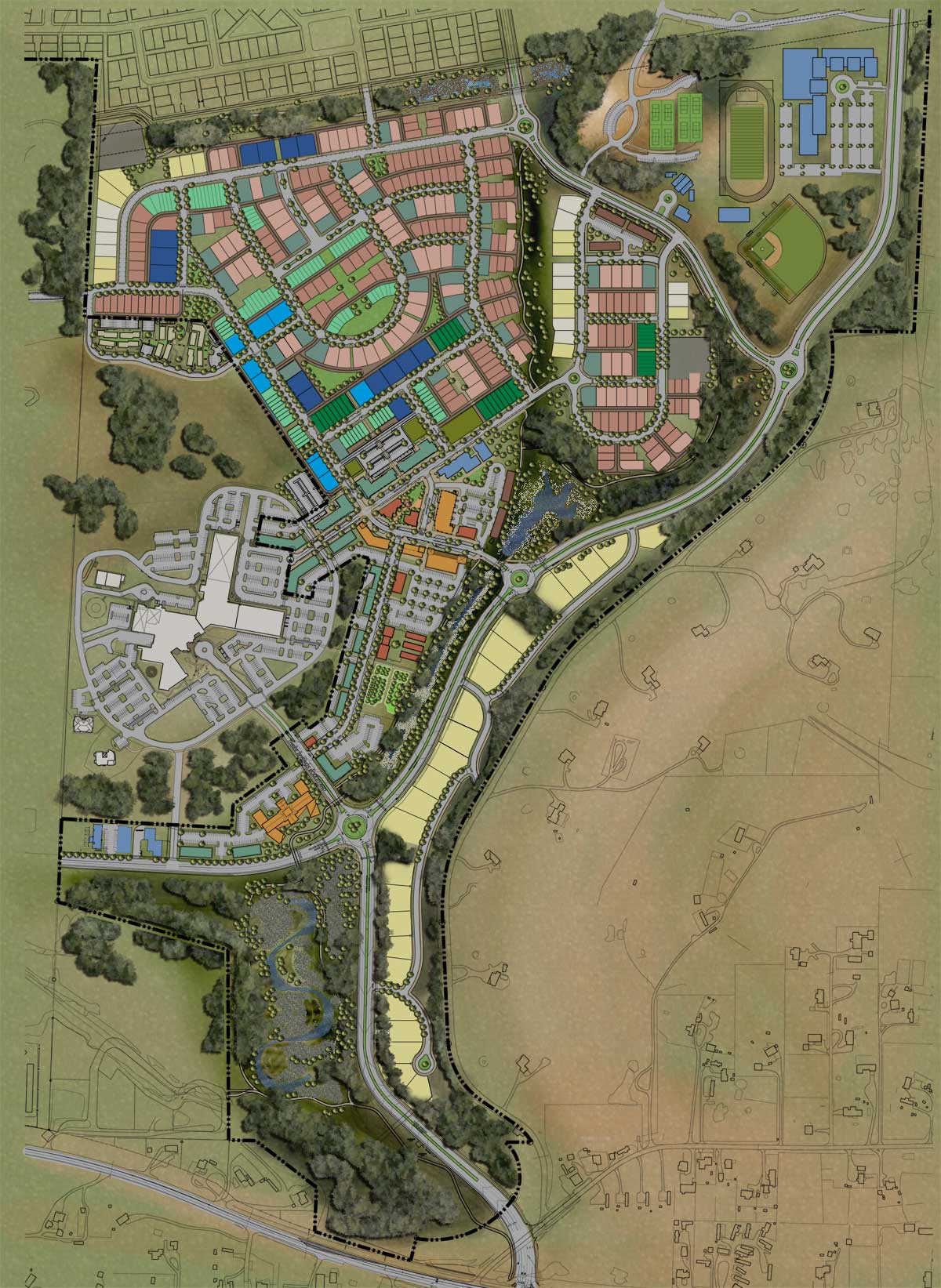 Three Springs Durango Neighborhood Map & Masterplan Three Springs Durango
